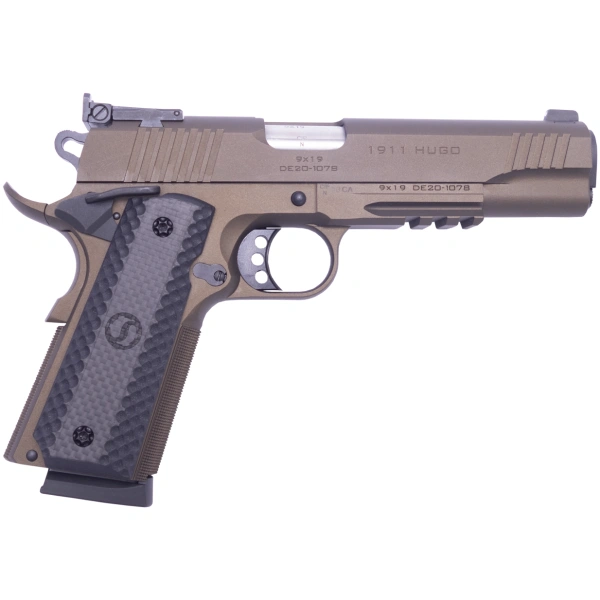 Schmeisser - Pistole / Hugo 1911 / Bronze / Mikrometervisierung / 5 / 9mm Para
