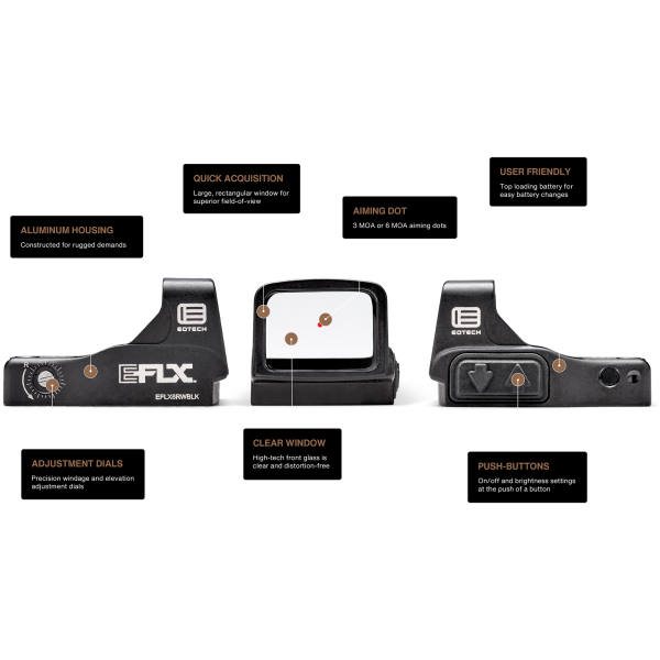 EoTech - EFLX Mini Red Dot Sight 3 MOA - Image 7