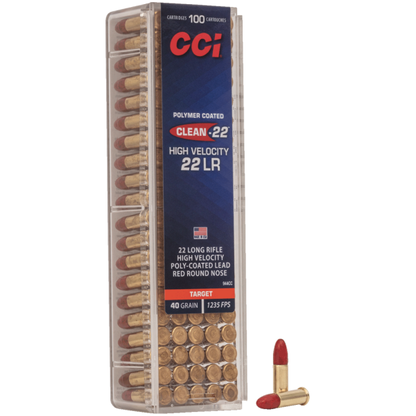 CCI - .22lr HV Clean-22® Red LRN, 40gr, V0 376m/s