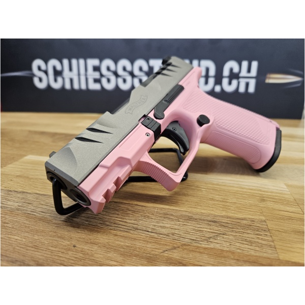 Walther - Pistole / PDP FS / 4.5 / Schlitten in Pink / Griffstück Stainless / 9mm / Optic Ready