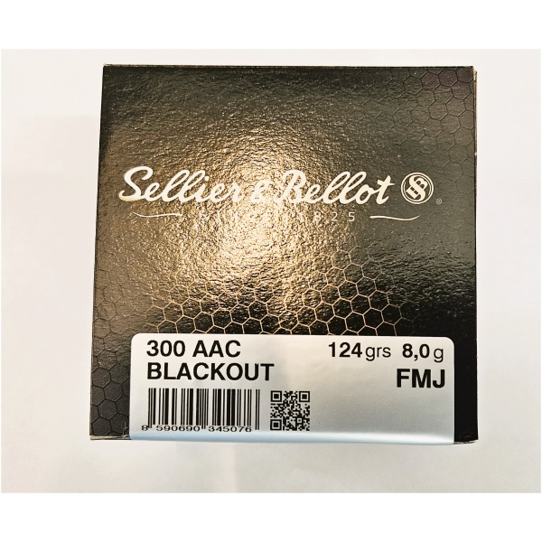 Sellier&Bellot - .300 AAC Blackout / 124grs / 8g / 100Stk. - Image 2