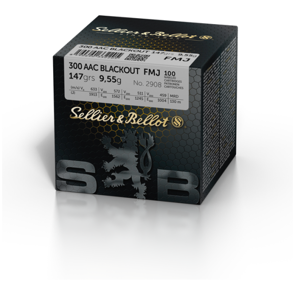 Sellier&Bellot - .300 AAC Blackout / 200grs / 13g / 100Stk.