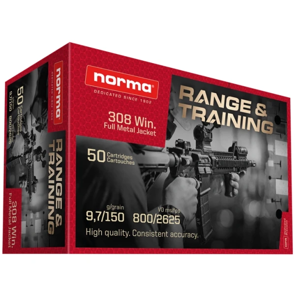 Norma Ammo - .308Win FMJ Range&Traning 9.7g/150gr