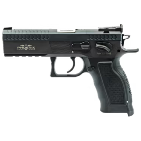 Phoenix - Pistole / Predator / Rechtshand / Black / DA/SA / Fiberkorn Rot / OR LPA / Standard Lauf / Alu Griff PR / 9mm - Image 2