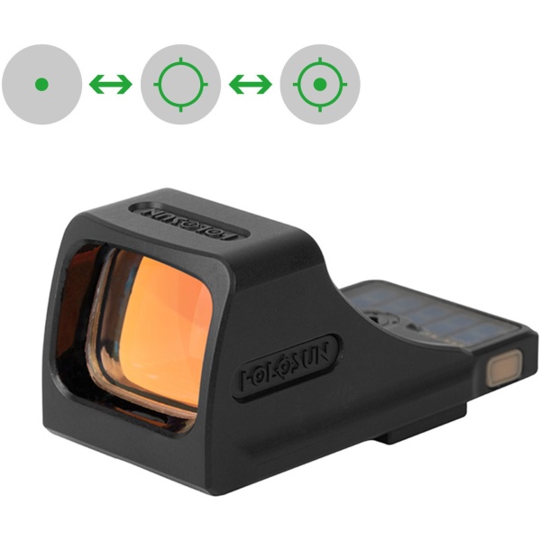 Holosun - Reflex Visier / Modell SXS-VP9-GR / mit grünem Wechselabsehen: 2 MOA Punkt / 32 MOA Kreis / kombiniert
