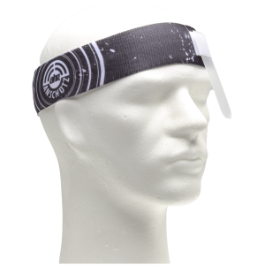 ahg - 317 Stirnband / mit Augenblende / Klettfixation / Schwarz-Weiss