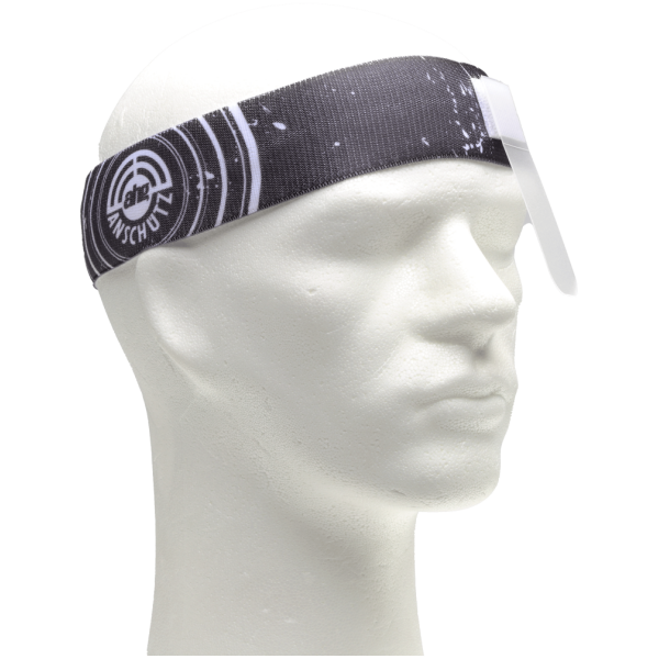 ahg - 317 Stirnband / mit Augenblende / Klettfixation / Schwarz-Weiss