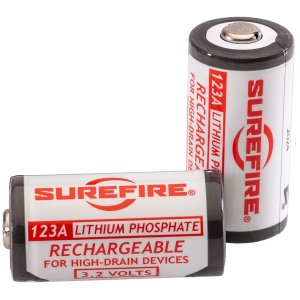 SureFire - Batterien / Wiederaufladbar / Mod. SFLFP123-KIT