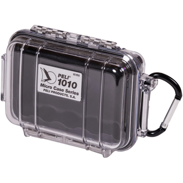 PELI™ - MicroCase 1010 / transparent mit schwarzer Auskleidung / ohne Schaum – Bild 2