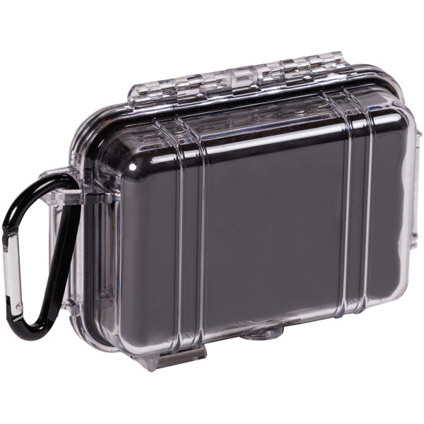PELI™ - MicroCase 1010 / transparent mit schwarzer Auskleidung / ohne Schaum – Bild 3