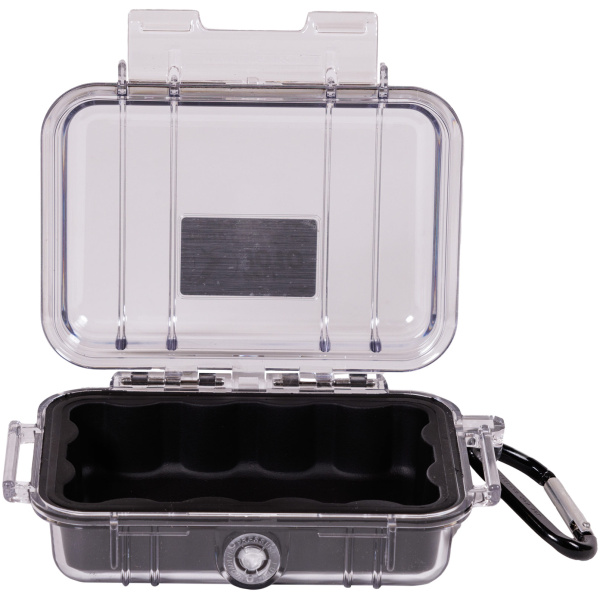 PELI™ - MicroCase 1010 / transparent mit schwarzer Auskleidung / ohne Schaum – Bild 5