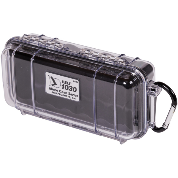 PELI™ - MicroCase 1030 / transparent mit schwarzer Auskleidung / ohne Schaum – Bild 2
