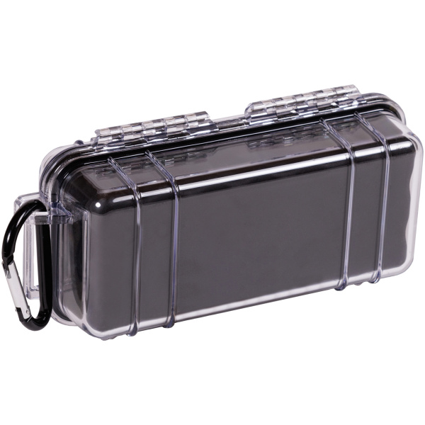 PELI™ - MicroCase 1030 / transparent mit schwarzer Auskleidung / ohne Schaum – Bild 3