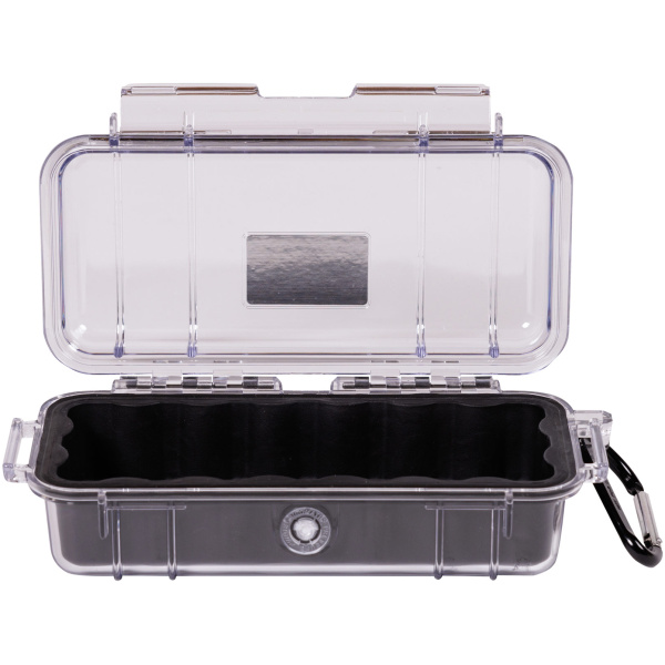 PELI™ - MicroCase 1030 / transparent mit schwarzer Auskleidung / ohne Schaum – Bild 5